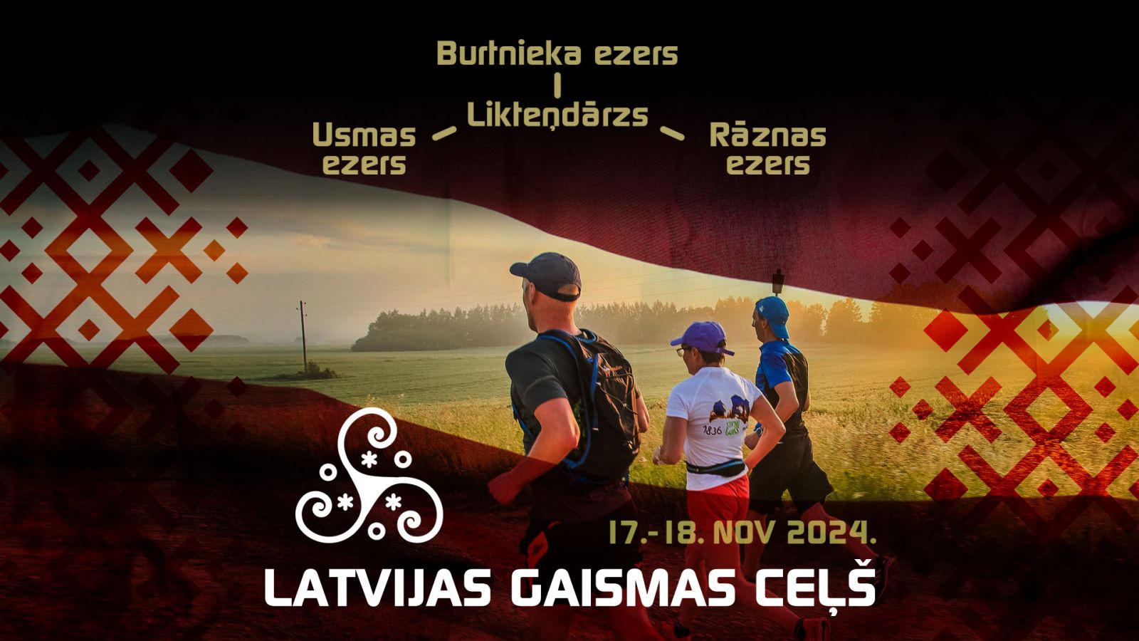 Ar milzu ugunskuru 18.novembrī Likteņdārzā noslēgsies simboliskais skrējiens ”Latvijas Gaismas ceļš”.