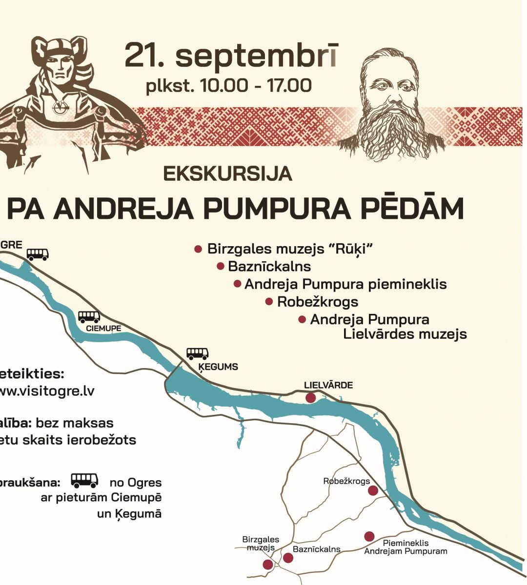 Dodies ekskursijā "Pa Andreja Pumpura pēdām"!