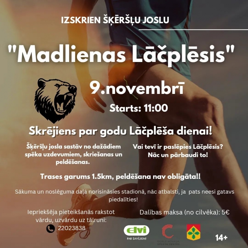 Skrējiens MADLIENAS LĀČPLĒSIS